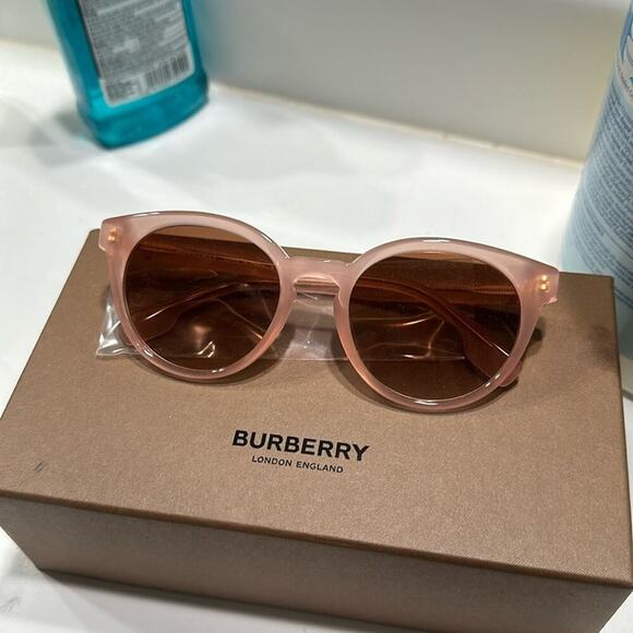 Burberry Phantos 52mm Sunglasses Pink Brown Gradient - Picture 1 of 16